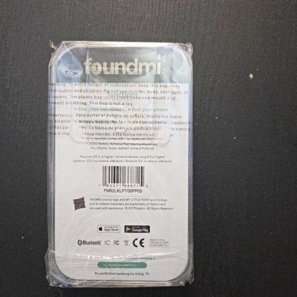 New / Sealed Foundmi Bluetooth Tracking Remote Keychain My Little Pony Spike - Picture 3 of 3